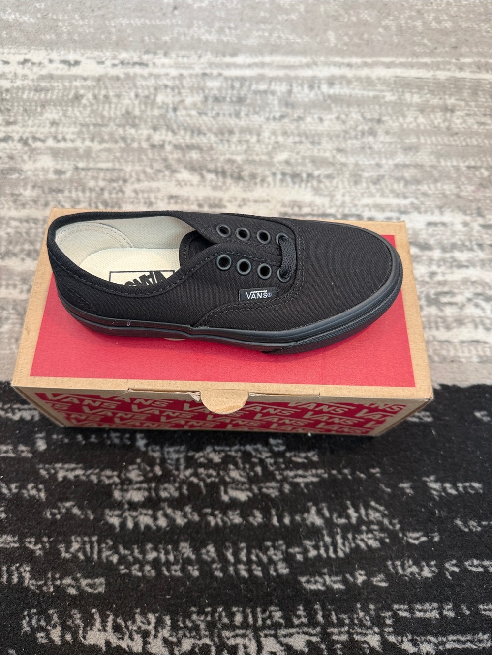 Vans Kids Slip-On Low Top Canvas Sneaker - Black